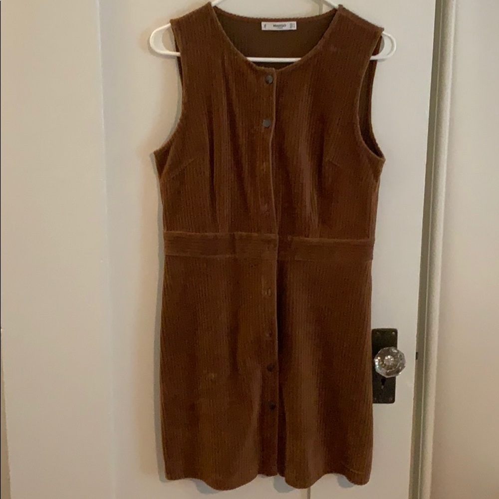 Mango Corduroy button down dress!